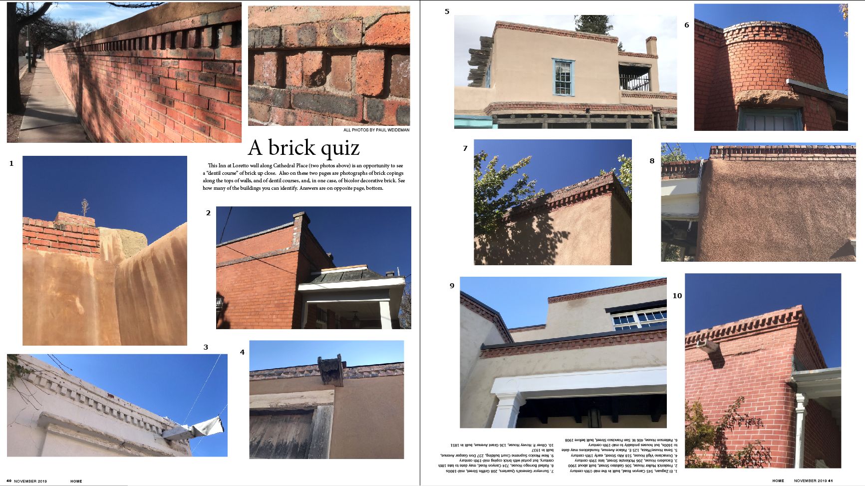 A brick quiz